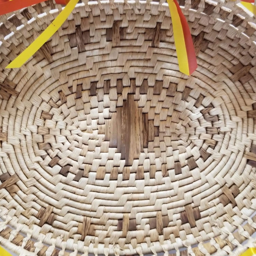 Woven Basket with Ribbon Accents - Picture 2 of 7